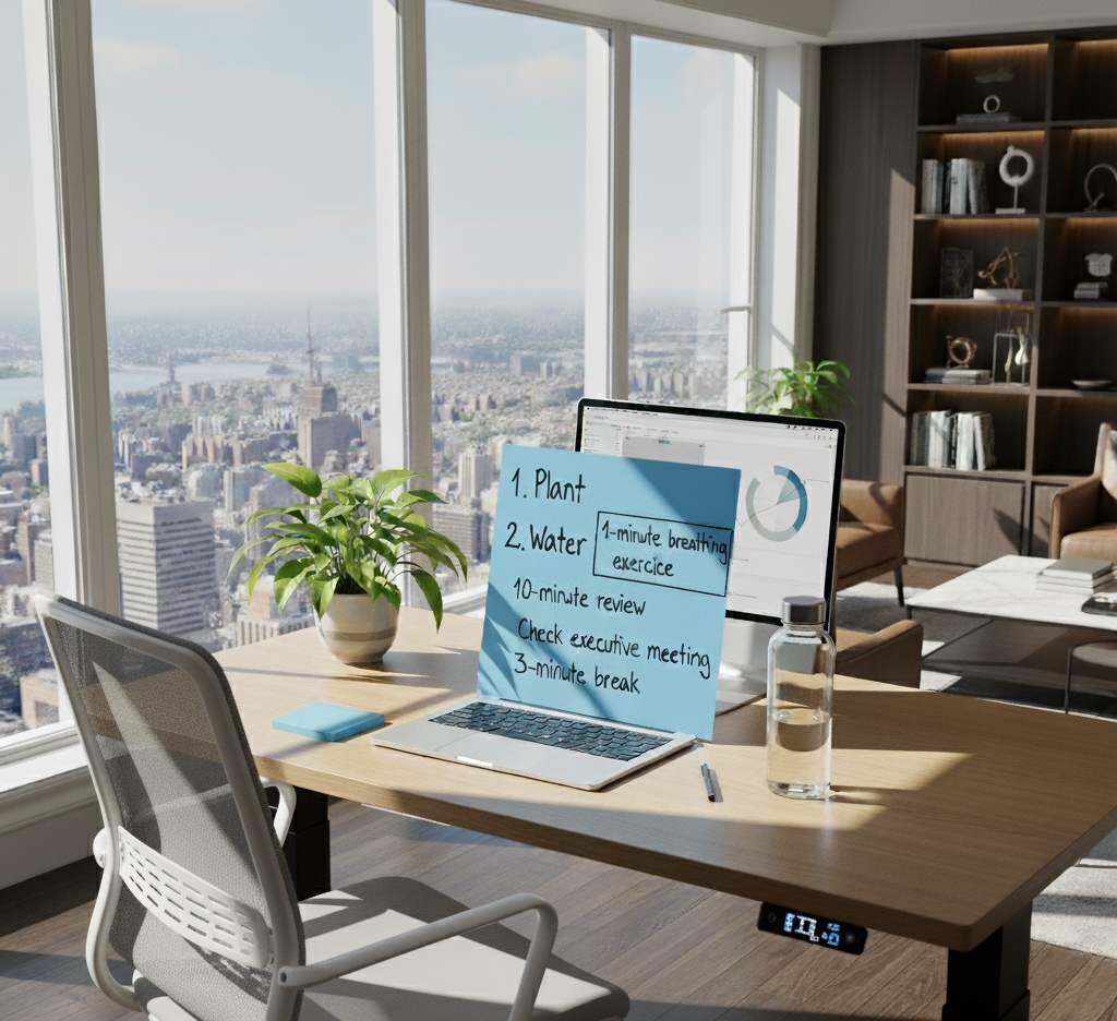 Record: Morning routine before board meeting